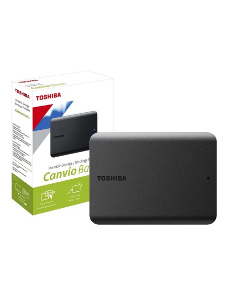 Disco duro externo Toshiba Canvio Basics, 1 TB, USB 3.0, 2.5", Negro.