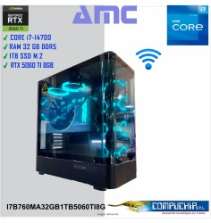 PC INTEL CORE i7-14700 2.1/5.4 GHz, 32GB DDR5, 1TB M.2 SSD, RTX 5060 Ti 8G.
