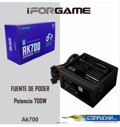 FUENTE DE PODER IFORGAME AK700, 80 PLUS BRONZE 700W