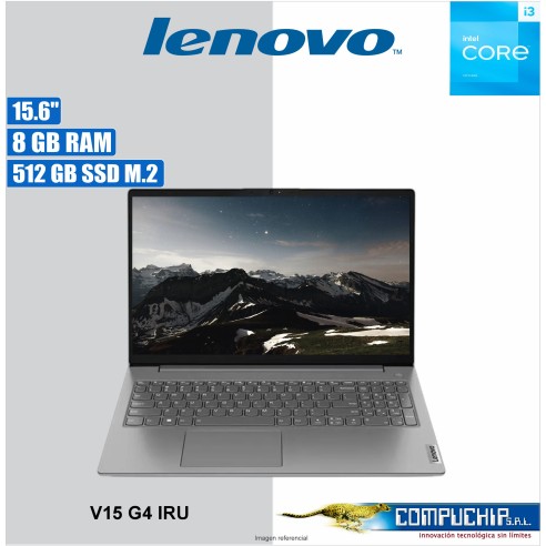 Notebook Lenovo V15 G4 IRU, 15.6" FHD TN, Core i3-1315U 1.2 / 4.5GHz, 8GB DDR4-3200MHz
