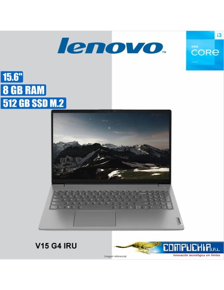 Notebook Lenovo V15 G4 IRU, 15.6" FHD TN, Core i3-1315U 1.2 / 4.5GHz, 8GB DDR4-3200MHz