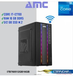 PC INTEL CORE i7-12700 2.1/4.9 GHz, 16GB DDR5, 512GB M.2 SSD.