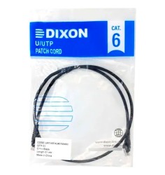 Cable Patch Cord Dixon 1 Metro UTP Cat 6LSZH Negro