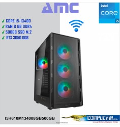 PC AMC INTEL CORE I5-13400 2.50 GHZ/4.60 GHZ, 8GB DDR4, 500GB M.2 SSD, RTX 3050 6 GB.