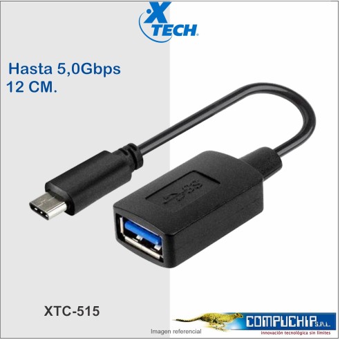 Adaptador con conector Tipo-C macho a USB 3.0 A hembra XTC-515.