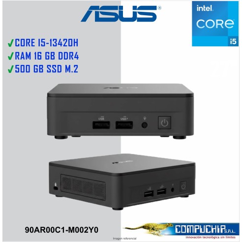 Mini Asus Nuc CORE i5-13420H 3.30 GHZ, 16GB DDR4, 500GB M.2 SSD