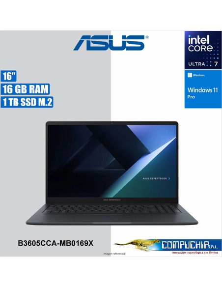 NB ASUS Expertbook B3605CCA-MB0169X / 16" IPS Core Ultra 7 255H 2.0/5.1GHz, 16GB DDR5