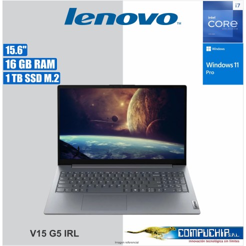 Notebook Lenovo V15 G5 IRL, 15.6" FHD TN, Core i7-13620H 2.4/4.9GHz, 16GB DDR5-5200MHz