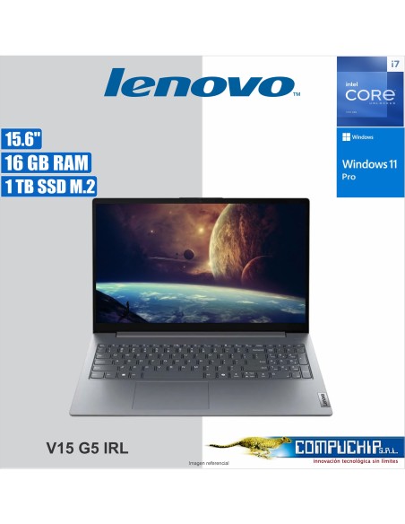 Notebook Lenovo V15 G5 IRL, 15.6" FHD TN, Core i7-13620H 2.4/4.9GHz, 16GB DDR5-5200MHz