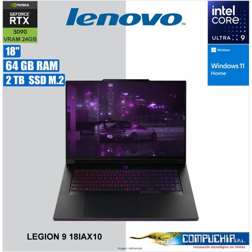 Notebook Gaming Lenovo LEGION 9 18IAX10, 18" WQUXGA IPS, Core Ultra 9 275HX 5.4GHz, 64GB