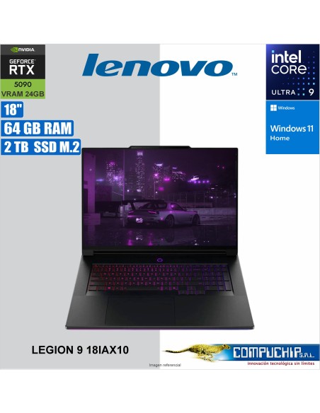 Notebook Gaming Lenovo LEGION 9 18IAX10, 18" WQUXGA IPS, Core Ultra 9 275HX 5.4GHz, 64GB