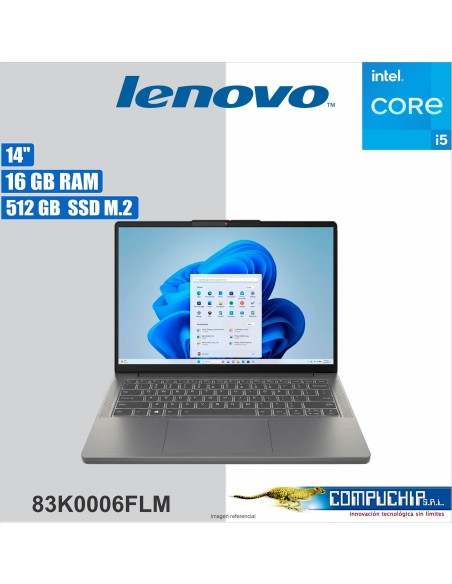 Laptop Lenovo IdeaPad Slim 3 14IRH10, Intel Core i5 13420H, 16GB RAM DDR5, 14″ WUXGA IPS, 512GB SSD M.2