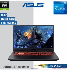 Notebook ASUS FX507VU-LP180, 15.6" FHD Value IPS, Core i7-13620H hasta 4.90GHz, 16GB DDR5, RTX4050