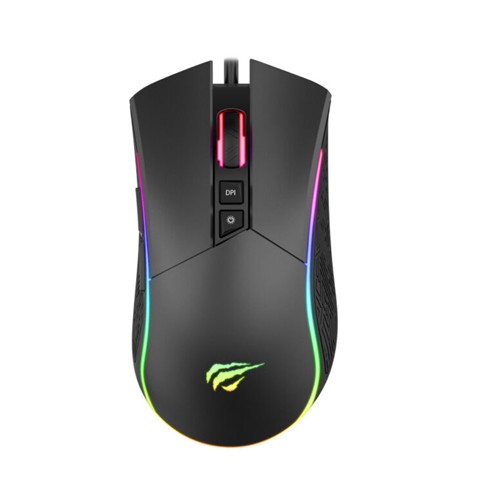 MOUSE GAMER USB HAVIT MS1001S V2 7200DPI NEGRO RGB
