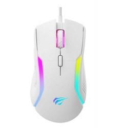 MOUSE GAMER USB HAVIT MS1033 Blanco Programable 8000 DPI RGB