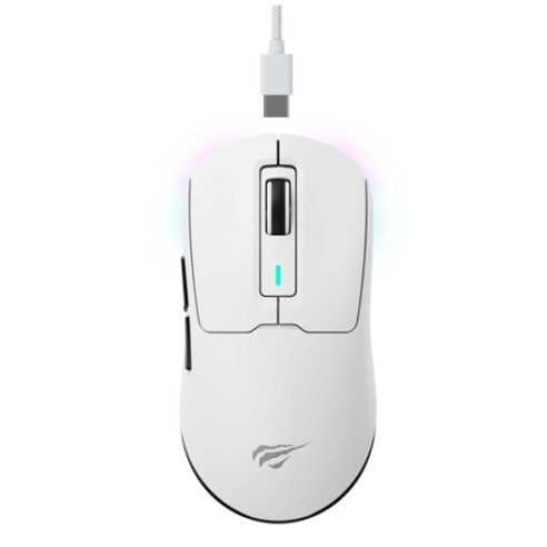 MOUSE GAMER Trimode HAVIT MS969WB Blanco Profesional 16000DPI Chip PMW3395