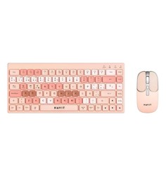 KIT OFFICE INALAMBRICO HAVIT KB831WB-SP ROSA 85 KEYS
