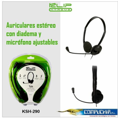 AURICULAR ESTEREO PARA PC. KLIP XTREME,  SEKUAL KSH-290