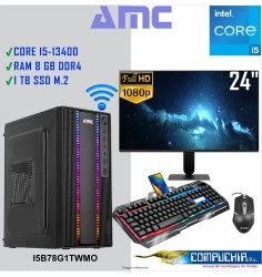 PC INTEL CORE I5-13400 2.5/4.6 GHZ, 8GB DDR4, 1TB M.2 SSD, MONITOR 23.8".