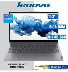 NB Lenovo IdeaPad Slim 3 15.3" WUXGA IPS Touch Core i5-13420H 4.6GHz, 16GB DDR5, 512GB SSD