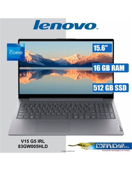 Notebook Lenovo V15 G5 IRL, 15.6" FHD TN, Core i7-13620H 2.4/4.9GHz, 16GB DDR5-5200MHz