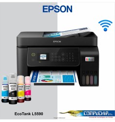 Impresora Multifuncional Epson EcoTank L5590, Imprime, Escanea, Copia / USB / LAN / Wi-Fi.