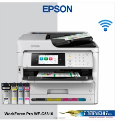 Multifuncional de tinta Epson WorkForce Pro WF-C5810, Imprime/Escanea/Copia/Fax/LAN/WiFi.
