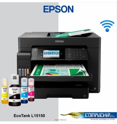 Impresora Multifuncional de tinta Epson EcoTank L15150, imprime/escanea/copia/Fax/Wi-Fi/USB/Ethernet.