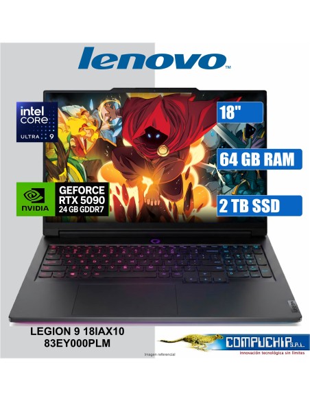 Notebook Gaming Lenovo LEGION 9 18IAX10, 18" WQUXGA IPS, Core Ultra 9 275HX 5.4GHz, 64GB