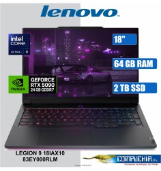 Notebook Gaming Lenovo LEGION 9 18IAX10, 18" WQUXGA IPS, Core Ultra 9 275HX 5.4GHz, 64GB