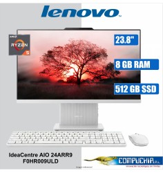 All-in-One Lenovo IdeaCentre AIO 24ARR9, 23.8" FHD IPS Ryzen 5 7535HS 3.3/4.5GHz, 8GB DDR5