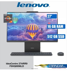 All-in-One Lenovo IdeaCentre 27ARR9, 27" FHD IPS AMD Ryzen 7 7735HS 3.2/4.75GHz, 16GB DDR5