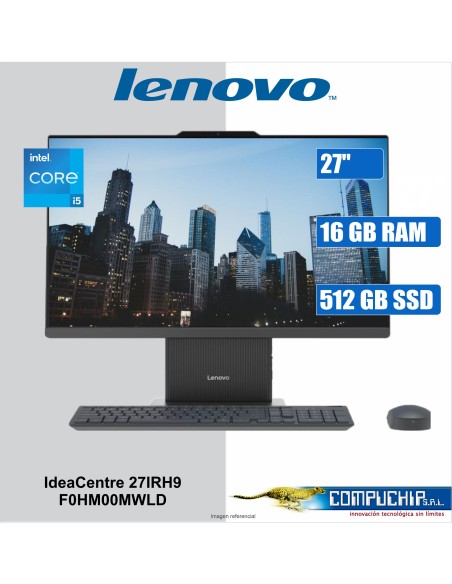 All-in-One Lenovo IdeaCentre 27IRH9 27" FHD IPS Core i5-13420H hasta 4.6GHz 16GB DDR5, 512GB SSD M.2
