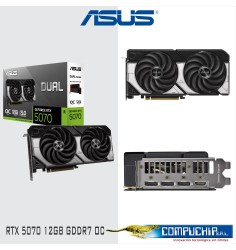 Tarjeta de video ASUS DUAL-RTX5070-O12G, 12GB GDDR7, PCIe Gen 5.0