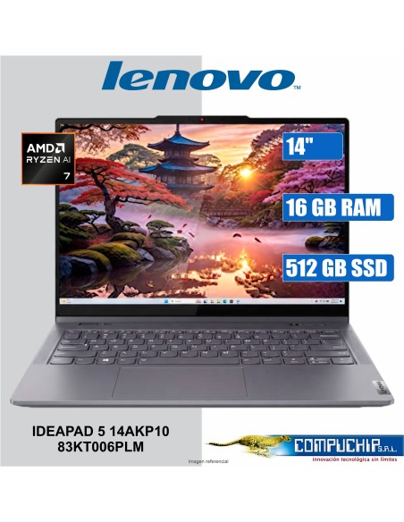 NB Lenovo IdeaPad 5 2-in-1 14AKP10, 14" WUXGA IPS, AMD Ryzen AI 7 350 5.0GHz, 16GB LPDDR5X