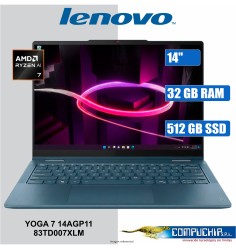 NB Lenovo Yoga 7 2-in-1 14AGP11, 14" WUXGA OLED, AMD Ryzen AI 7 445 4.6GHz, 32GB LPDDR5X
