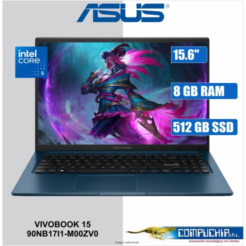 NB ASUS Vivobook 15, X1504MA-BQ569/15.6" FHD IPS/Core 5-320 4.6GHz/8GB DDR5/512GB SSD M.2