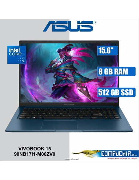 NB ASUS Vivobook 15, X1504MA-BQ569/15.6" FHD IPS/Core 5-320 4.6GHz/8GB DDR5/512GB SSD M.2