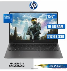 Notebook HP 250R G10, 15.6" HD IPS, Core 5 120U 5.0GHz, 16GB DRR5, 512GB SSD M.2
