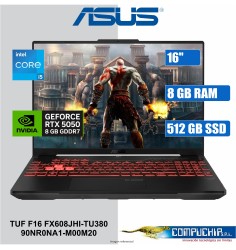 NB ASUS TUF FX608JHI-TU380 F16 16" WUXGA IPS, Core i5-14450HX 4.8GHz/8GB DDR5/RTX 5050 8GB
