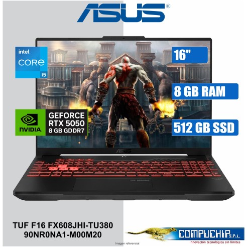 NB ASUS TUF FX608JHI-TU380 F16 16" WUXGA IPS, Core i5-14450HX 4.8GHz/8GB DDR5/RTX 5050 8GB