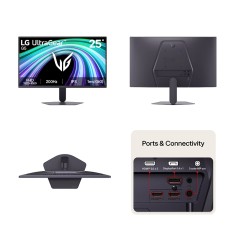 Monitor LG UltraGear G5 25G523B, 24.5”/FHD/IPS/200Hz/HDMI/DP/Salida_auriculares (3.5mm)