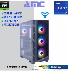 PC AMC INTEL CORE I9-14900K 6.0GHz, 32GB DDR5, RTX 5070 12GB, 1TB M.2 SSD.