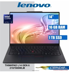NB Lenovo Thinkpad L14 Gen 6, 14" WUXGA IPS, Core U5 225U 4.8GHZ, 16GB DDR5-5600, 1TB