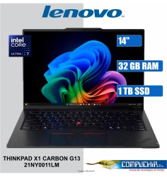 NB Lenovo ThinkPad X1 Carbon Gen 13, 14" WUXGA IPS Core Ultra 7 255U 5.2GHz, 32GB LPDDR5x
