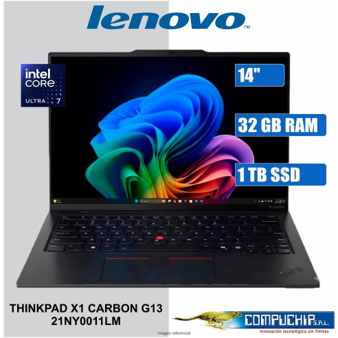 NB Lenovo ThinkPad X1 Carbon Gen 13, 14" WUXGA IPS Core Ultra 7 255U 5.2GHz, 32GB LPDDR5x