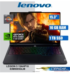NB Gaming Lenovo Legion 5 15AHP10, 15.3" WUXGA IPS, Ryzen 7 260 5.1GHz, 16GB DDR5, 1TB SSD M.2