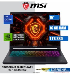 NB Gaming MSI Crosshair 16 HXE14WFK 16" QHD+ IPS, Core i9-14900HX 5.8GHz, 16GB DDR5