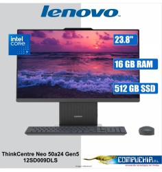 AIO Lenovo ThinkCentre neo 50a 24 Gen 5, 23.8" FHD IPS Core 7 240H 2.5/5.2G 16GB DDR5-5200