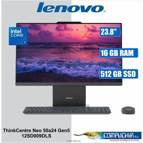 AIO Lenovo ThinkCentre neo 50a 24 Gen 5, 23.8" FHD IPS Core 7 240H 2.5/5.2G 16GB DDR5-5200